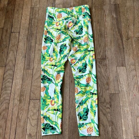 NWOT WILDFOX Sweat Palm and Pineapple Leggings size‎ S high waist - Picture 8 of 9